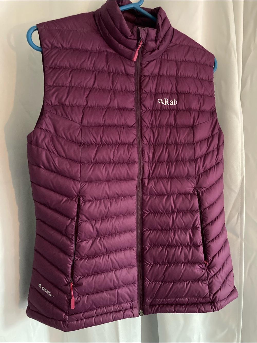 Rab Down Vest in Plum